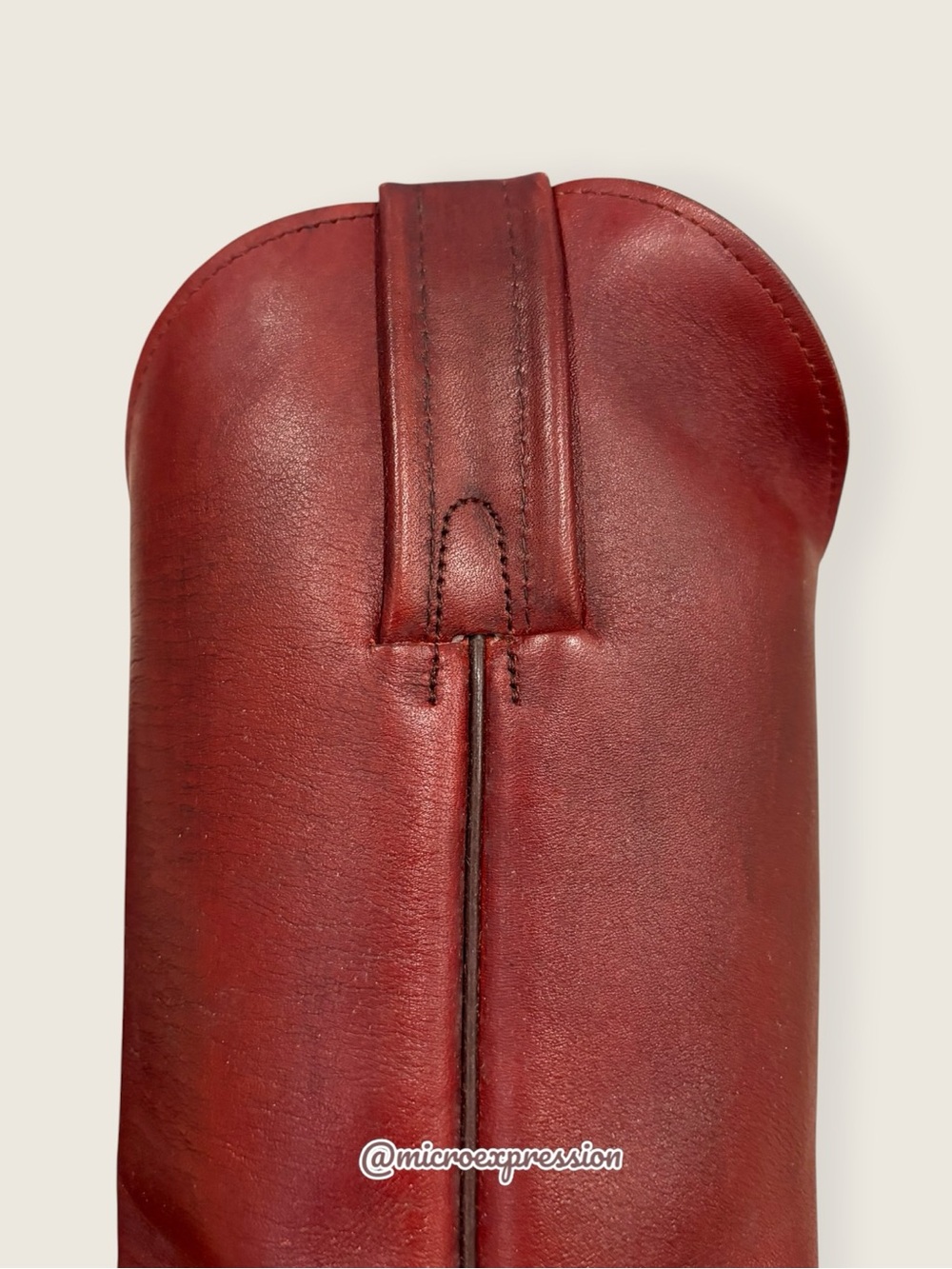 1970s VINTAGE Frye Leather Pull On Oxblood Red Burgundy Cottagecore Cowboy Boot - Picture 8 of 10